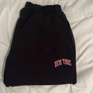 Brandy Melville black and red sweats New York!